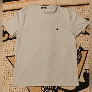 NAUTICA Light Blue Shirt W/ Dark Blue Chest Logo Sz.M Shirt